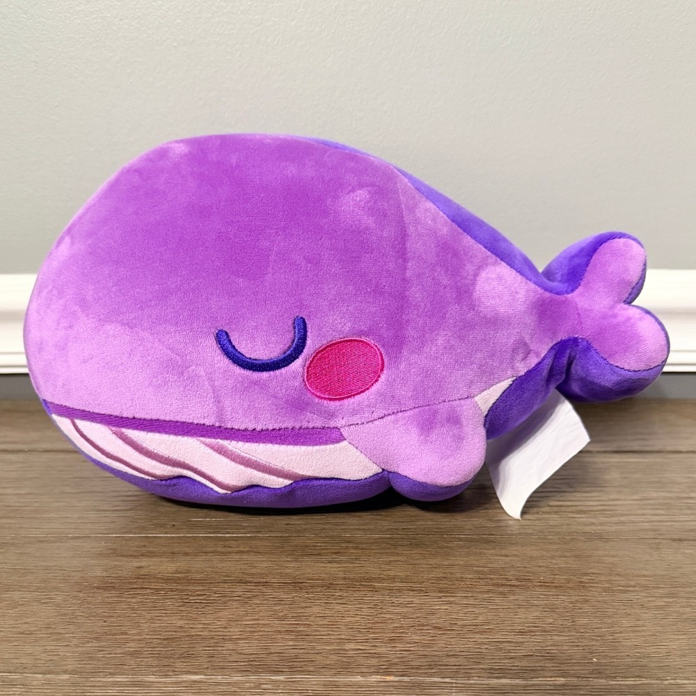 BTS TinyTAN Purple Whale Plush Stuffed Animal Big Hit Entertainment K-Pop ARMY